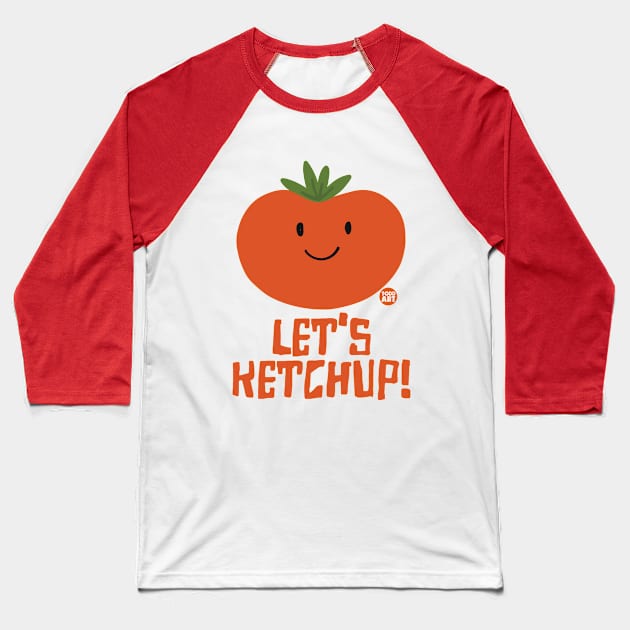 KETCHUP Baseball T-Shirt by toddgoldmanart